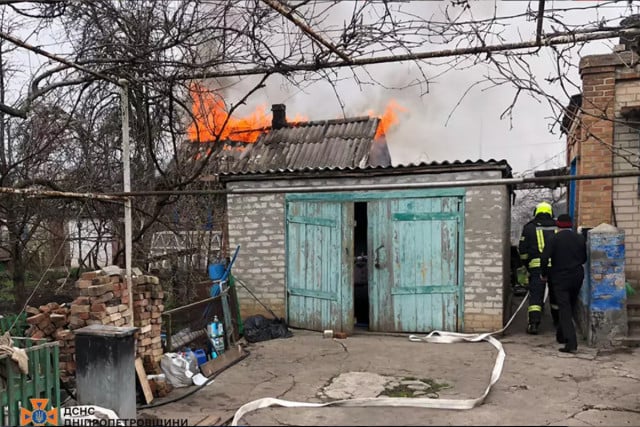 В Кривом Роге горела летняя кухня