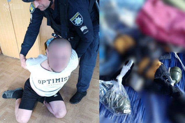 Криворожанин принес в больницу предметы, похожие на гранаты: его задержали